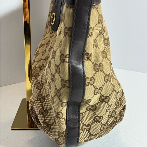Gucci Brown Monogram Tote Bag - Picture 3 of 11